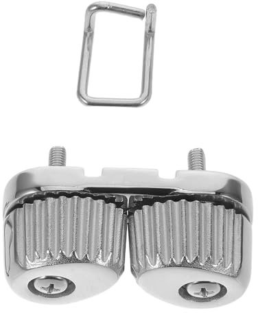LOORGVEL Stainless Steel Marine Cam Cleat 66x31mm Rope Clamp Metal Boat Cable Clamp Deck-mounted Sailboat Hardware for 6-12mm Rope Control