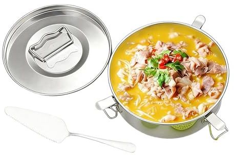 Paniers de cuisson vapeur Batterie de cuisine en acier inoxydable | Accessoire Multifonction pour Induction pour Préparer Raviolis, Sauces, Avoine, Maison, Cuisine, Camp