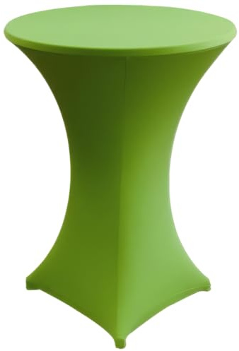 Gastro Uzal Hussen für Stehtische und Bistrotische Stretch Stehtischhussen Größen (Grün, Ø 70-72 cm)