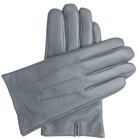 Downholme Klassische Lederhandschuhe mit Innenfutter aus Kaschmir für Herren