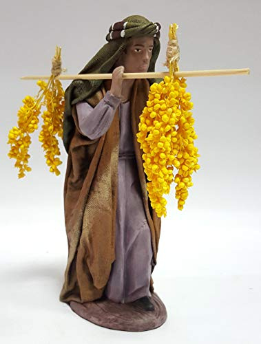 Arte Pesebre Pastor con dátiles al Hombro, para Figuras de 21 cm