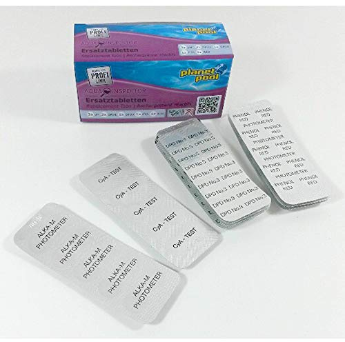 Planet Pool - Profi Linie | Testtabletten pH/Chlor für Aqua Inspektor