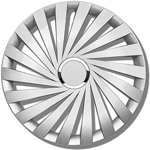 Radkappen 14 Zoll Silber glänzend Radzierblenden 4er Set - Imperium Radblenden für Stahlfelgen - Zierkappen