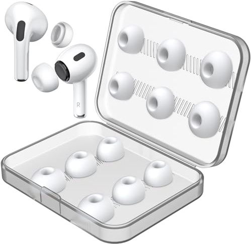 Link Dream Gommini compatibile con AirPods Pro/AirPods Pro 2, Gommini per Auricolari di Ricambio in Silicone compatibile con Airpods Pro/AirPods Pro 2 (S/M/L 6 Paia)