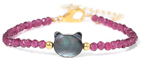 Pulsera De Cuentas De Piedra Natural De 3 Mm Pulseras De Yoga Con Cuentas De Cuarzo Facetadas Pequeñas Joyería Ajustable Para Hombres Y Mujeres,rubíes,Ajustable