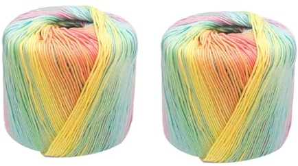 STOBOK 2 Rollen farbverlaufsgarn Knitting Wool Stricken zubehör dochtfaden häkeln Strickgarn für Kinderdecken DIY-Strickgarn handgefertigt Schal Parfait Umherziehen Strukturiertes Garn