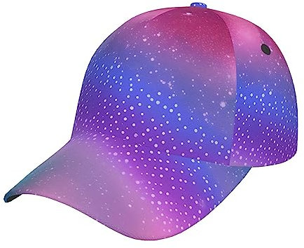Baseballkappe, Unisex, Pastellblau, Rosa und Lila, verstellbar und atmungsaktiv für den täglichen Gebrauch, Outdoor-Aktivitäten und Reisen, Schwarz, Einheitsgröße, Schwarz, One size