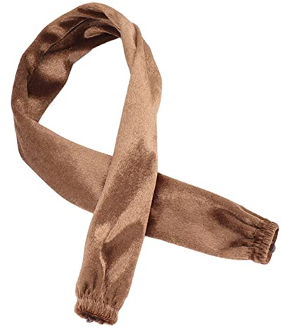 Chain Cover, Fabric Cord Cover, Chain Cover Dustproof Wire Flannelette Cloth 60cm Chain Sleeves Wrap with Zipper, Decorative Jewelry, Trim (Light Brown)