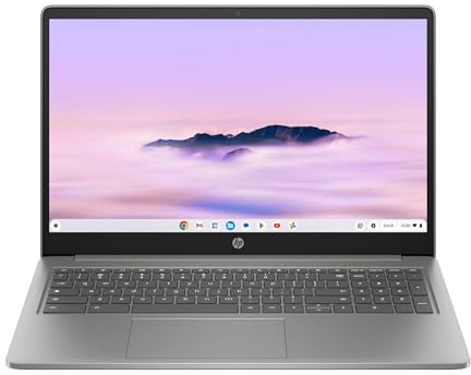 HP Chromebook 15a-nb0004na 15.6 Laptop (Intel i3-N305 Processor | 8GB DDR5 RAM | 128GB UFS Storage | Chrome OS) - Silver