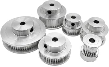 Aqxypas 2GT Timing Pulle 20T 30T 32T 36T 40T 48T 60T 80 Zähne Bohrung 5/6/8mm Gürtel Breite 6/10mm 3D Drucker GT2 Zahnriemen Pulley(8mm,60 Teeth_10MM)