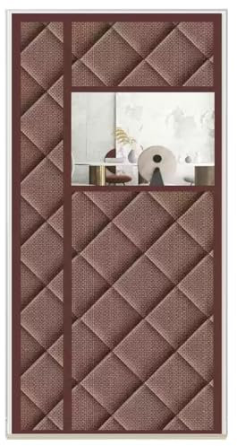 DTREEL Thermo Türvorhang Kälteschutz 100 X 200cm, Magnet Thermovorhang Tür, Wärmeschutzvorhang Balkontür, Thermo Vorhang Magnetischer Innen, Gegen Kälte Haustür Winter, Summer(A,100x200cm)