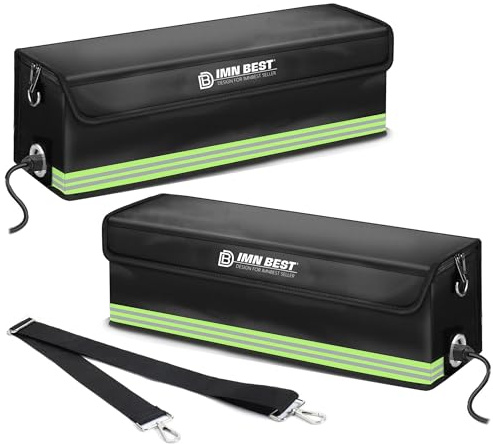 ImnBest Ebike batteriväska brandsäker, vattentät och explosionssäker Lipo Safe Bag för förvaring för transport, laddning, Järn, 50CMVC, Cykelryggsäck