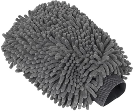 Microfibre Car Wash Mitt - Ultra-Soft, Super Absorbent & Scratch-Free Wash Mitt Glove for Car Washing, Lightweight & Durable, Safer Than Sponge & Wash Cloths, Effectively Traps Dirt-2 Pack