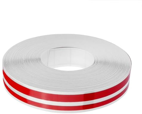 Juttzzei Autoaufkleberband, 11 mm x 10 m Dekoratives Autoband, Hochwertiges Vinyl-Dekorationsband für Autos, Motorräder, Boote, Modellbau und Heimwerken (Rot)