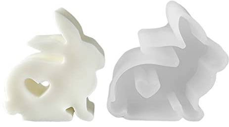 Moule en silicone pour la fabrication de lapins en résine époxy pour la fabrication d'aromathérapie, de décorations d'intérieur