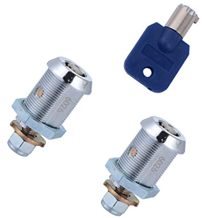 FIXOSHEE 2 piezas Cerradura Tubular para Puerta Arcade y Caja Herramientas Llave Resistente la Corrosión y Uso Prolongado