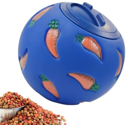 Glleneskt Leckerli-Spenderball Für Haustiere, Verstellbarer Snackball Für Kleintiere, Interaktiver Futterautomat, Suchspielzeug Für Kaninchen, Hamster, Meerschweinchen Und Andere Kleintiere