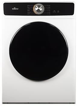 Willow W8TDW 8kg Vented Tumble Dryer with 8 Programmes, 120 Min Max Cycle Time, Front Loading - White