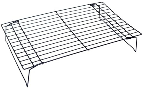 AMUSLESUR Rejilla para Enfriar Pan de Metal Resistente Diseño Ventilado, Rejilla para Hornear Reutilizable para Repostería y Cocina Diaria