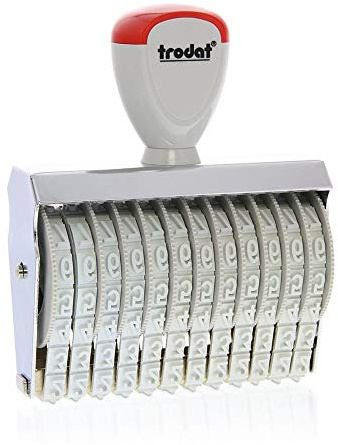 Trodat Classic 15712 - Sello numérico (85 x 7 mm)