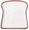 BESTONZON plato de cerámica con forma de tostada de porcelana para pan, para cocina, fiesta, restaurante