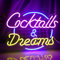 Wanxing Cocktail & Dream Insegne al neon Rosa Blu Luce al neon per la decorazione della parete Segno USB per camera da letto Casa Bar Studio Beer Club Vetrina Hotel Matrimonio Compleanno