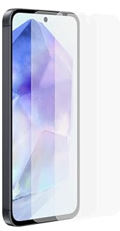 Samsung Screen Protector Smartphone EF-UA556 für das Galaxy A55 5G, 2 Display-Schutzfolien, Durchsichtig, Kratzfest, Anti-Fingerabdruck, Schutz, Transparent