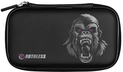 RUTHLESS Darttasche | Professionelle Darttasche zur Aufbewahrung, Schwarz , Gorilla, RUTHW764