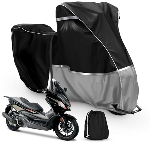 Housse Moto Extérieur Étanche pour Honda Scooter Forza 350, 125, SH 350i, 150i, Mode 125 - Bâche Protection Contre Neige, Pluie, Poussière