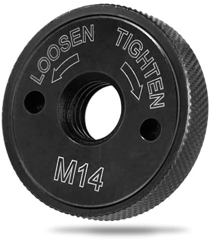 M14 Angle Grinder Nut, Quick Release Nut Heavy Duty Carbon Steel | Angle Grinder Nut Accessory Replacement Locking Retaining Flange Nut for Milwaukee Dewalt Makita