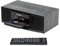 THINKYA - Sistema estéreo Bluetooth vintage para el hogar, 30 W RMS, micro HiFi, reproductor de CD, graves duales de 2 pulgadas con transmisión de audio Bluetooth, radio FM, puerto USB, entrada