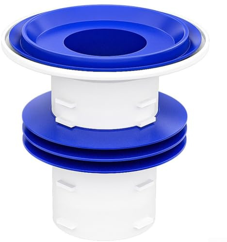 Silikon-Toilettenflanschring mit Doppeldichtungssystem und erweitertem Design, kompatibel mit 75 110 mm WC-Ablaufrohren, verhindert Auslaufen und effektiv