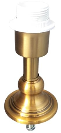 perfk Portalámparas de escritorio con base fija, accesorios para lámparas de mesa, repuesto resistente, metal creativo, fácil de instalar, pieza de cerámica, Style B
