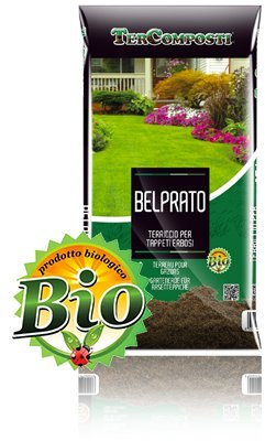 Tercomposti Belprato terriccio Terra per Semina e rigenerazione dei tappetti erbosi 45 Litri