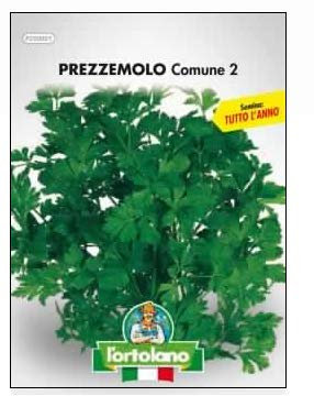 Sementi orticole di qualità l'ortolano in busta termosaldata (160 varietà) (PREZZEMOLO COMUNE 2)