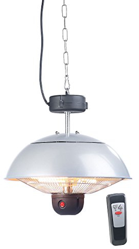 Semptec Urban Survival Technology Wärmelampe: Infrarot-Decken-Heizstrahler m. Fernbed., 800-2.000 Watt, LED, IPX4 (Infrarotlampe, Infrarot Deckenstrahler, Fernbedienungen)