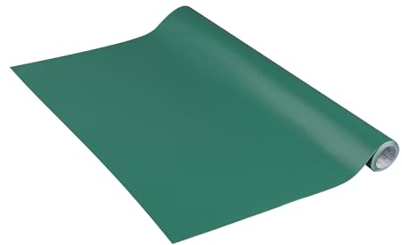 Venilia Lámina adhesiva, Mate Verde oscuro Verde cedro, 67,5cm x 2m, Espesor 160μ, Vinilo autoadhesivo para muebles o cocina, decorativas papel pintado pared, PVC sin ftalatos, Fabricado en UE