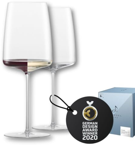 Zwiesel Glas Weingläser Simplify kraftvoll & würzig (2 Stk) | in Handarbeit mundgeblasenes Weinglas für vollmundige Rot- & Weißweine, hochwertige Tritan®-Kristallgläser für Wein