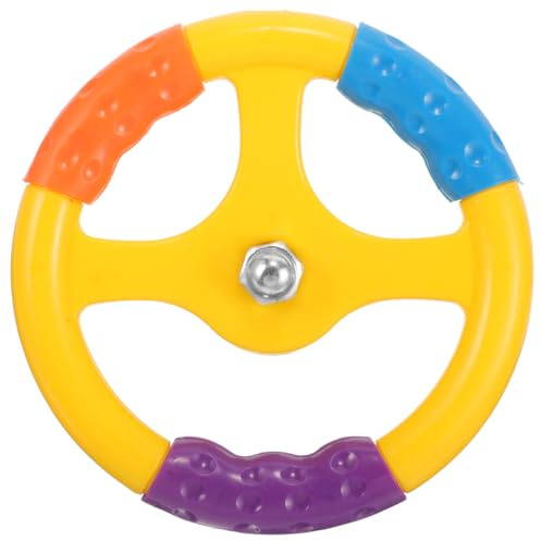 Alipis Kids Toy Steering Wheel for Bumper Car 6.49 Inch Durable Plastic Universal Steering Wheel with Screw for Children Pretend Play and Simulation Driving