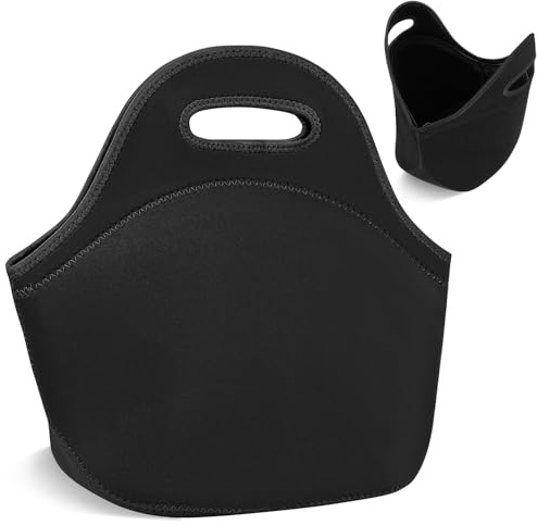 Desing Wish Bolsa Termica Porta Alimentos Mujer Hombres Neopreno Porta Bolsa Comida Trabajo Bolsa Merienda Fiambrera Bolsas Termicas Almuerzo Saco Termico Isotermica Portatil Lunch Bag Lonchera Picnic