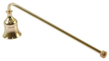FLCPJGV Metall Kerzenlöscher mit Langem Griff, Elegantes Design, 19 cm Lang, Golden