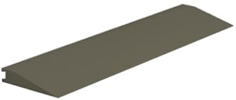 Roppe Rolling Traffic Transition Profile #65, Lunar Dust, 1/4 H X 9' L X 3-3/16 W