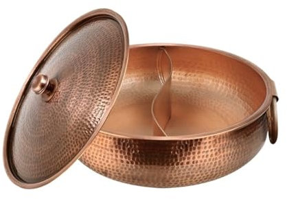 Fondue Olla Hot Pot Olla De Inducción De Acero Inoxidable, Olla Caliente De Acero Inoxidable, Olla De Sopa Hecha A Mano De Acero Inoxidable, Olla Caliente Fondue Queso(32cm)