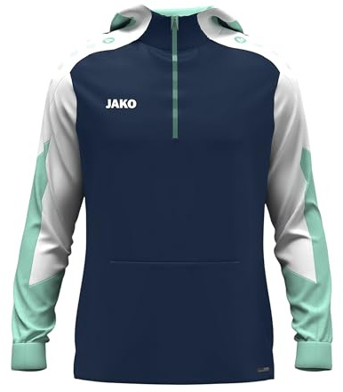 JAKO Unisex Zip-Hoodie Dynamic, Marine/weiß/Minze, L