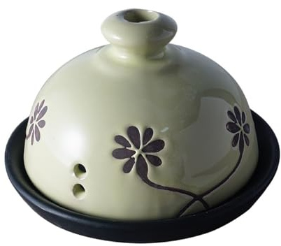 KANLVU Elegant Knoblauchtopf Mit Deckel, Keramik Zwiebeltopf Für KüchenBehälter, Belüftet Bewahrt Die Frische, Knoblauch Aufbewahrung Für Den Hausgebrauch
