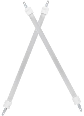 Tubo Riscaldatore Elettrico in Quarzo Ceramico, 2 Pezzi | Bianco, Sostituzione Compatibile per Riscaldamento Infrarossi, Ricambio Rapido ad Alta Affidabilità