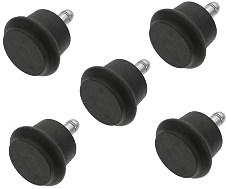 OSALADI 5pcs Insert Caster Wheels Swivel Wheels for Office Home Furniture Noiseless Smooth Gliding Heavy Duty Chair Castors for Easy Movement Replacement for Chairs Tables Racks