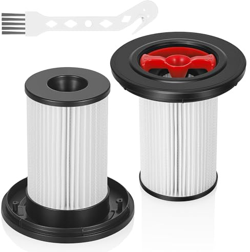 2 filter för Bosch Unlimited Serie 8 reservdelar, dammsugarfilter Kompatibel med Bosch dammsugare Serie 8 Gen 2, 12036642, 12023349 HEPA-ersättningsfilter med rengöringsborste, BSS825CARP reservdelar