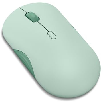 Lenovo 350 - Ratón Silencioso Bluetooth (Óptico Infrarrojo, Ergonómico, Ambidiestro, Botones Programables, Rueda Dinámica, 3 Niveles de dpi, x1 Batería AA, Fácil Cambio a 2 Dispositivos) Musgo Brisa