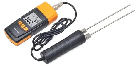 Misuratore di umidità del legno GM620 regolabile for 4 specie di alberi Temperatura Grano Lettura istantanea